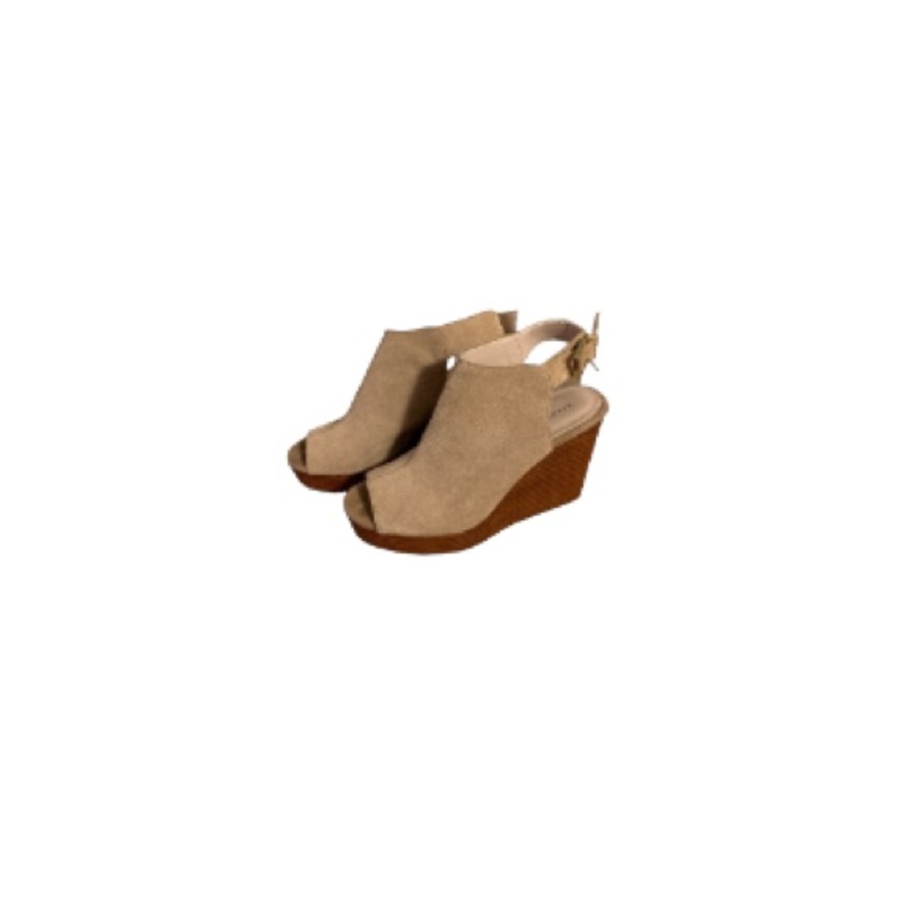 Kenneth Cole New York Tan Suede Wedges - Women’s Size 7